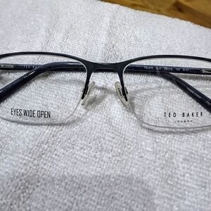 Ted Baker Black Semi-Rimless Glasses Modern Design